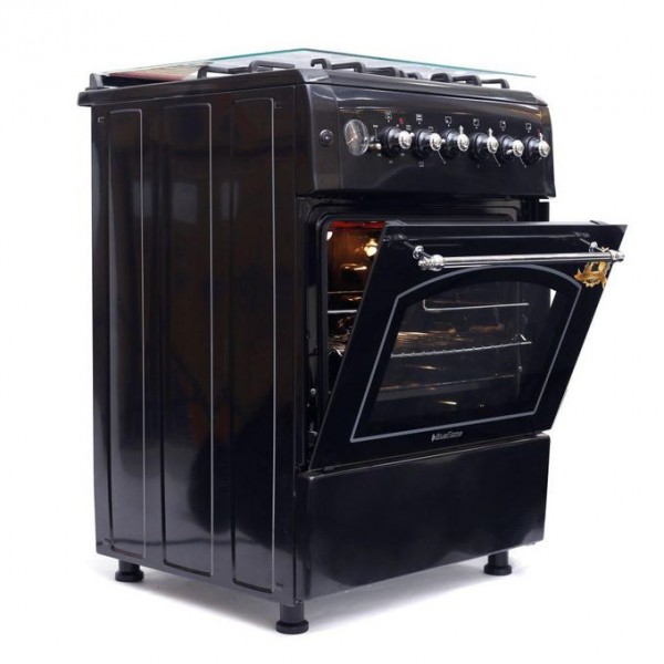 Blueflame Blueflame 60cm X 60cm Rustic Cooker T6031ERF-B 3 Gas Burners And 1 Hot Plate ( Made In Turkey )- Black (3YRS WRNTY) 2
