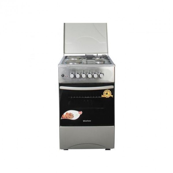 Blueflame Cooker C5022E - I 50x50cm 2gas burners and 2 electric plates, Stainless steel (Inox)