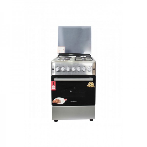 BlueFlame cooker S6022ERF - IP 60x60cm 2 gas burners and 2 electric plates with electric oven