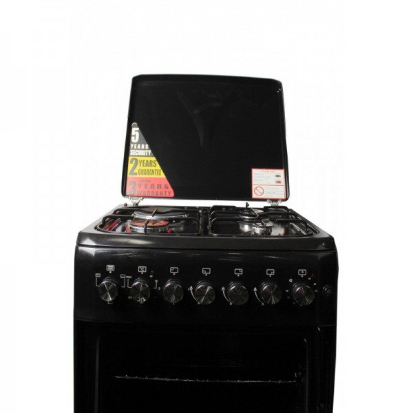 BlueFlame Cooker S6031EP-BC 60x60cm 3 gas burners and 1 electric plate 3