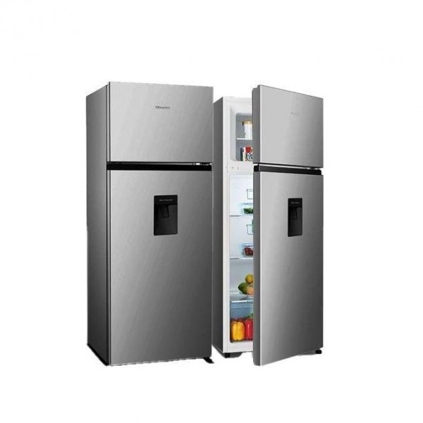 Hisense 270 Liters / 270L Fridge Double Door Defrost Refrigerator With Dispenser RD-27DR - Silver 3 Years Warranty