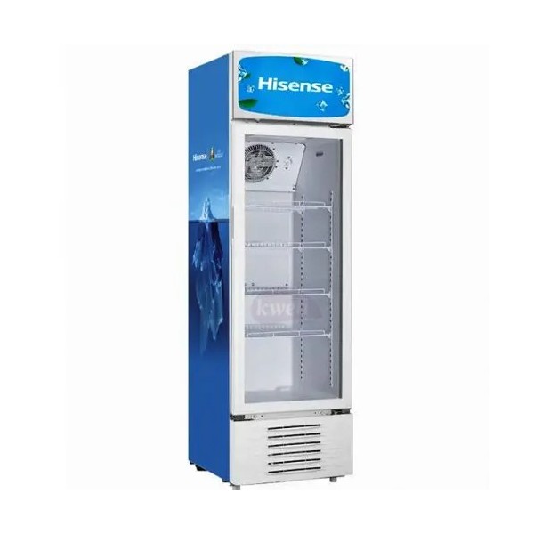 Hisense 300L/ 222L Net Beverage Cooler Chiller Showcase Freezer- White.. 2