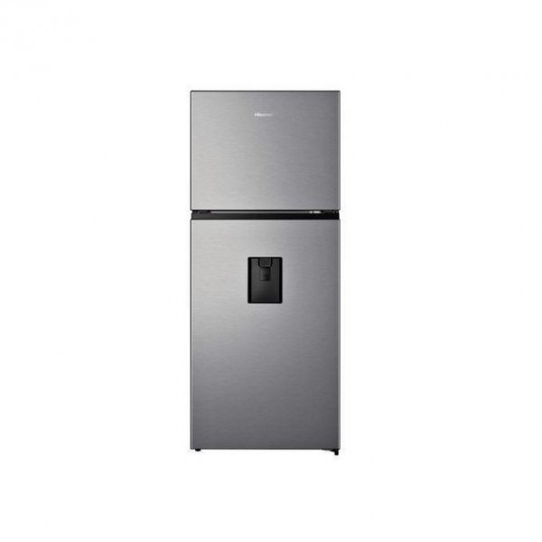 Hisense 419 Liters / 419L Double Door Refrigerator with water dispenser - Silver 3 Years Warranty
