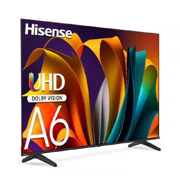 Hisense 58-inch Class 4K UHD Smart TV, VIDAA, 58A6NS; Built-in Wi-Fi, HDR, Dolby Atmos, VIDAA, Bluetooth-Black