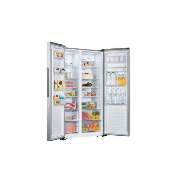 Hisense 750 Liters / 750L Side By Side Nofrost Fridge With Water Dispenser Inox 3
