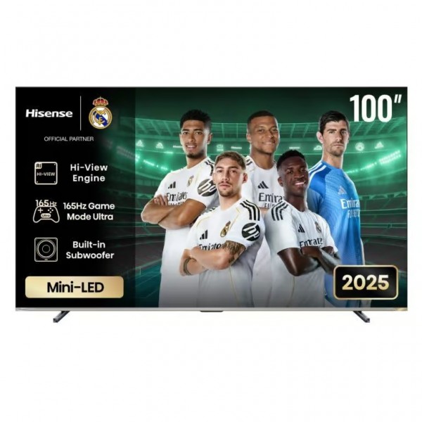 Hisense 100 Inch U7 ULED Mini-LED 4K Smart TV - Black