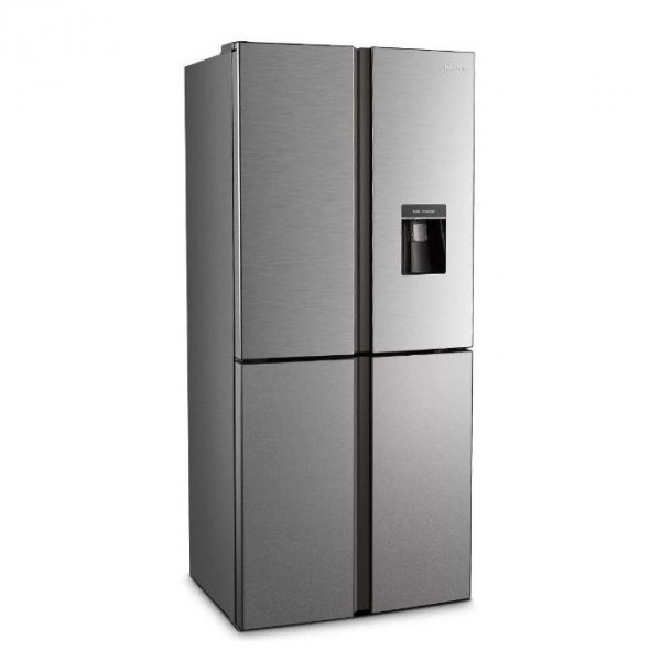 Hisense 515L 4 Door Side By Side Water Dispenser Refrigerator Silver 2