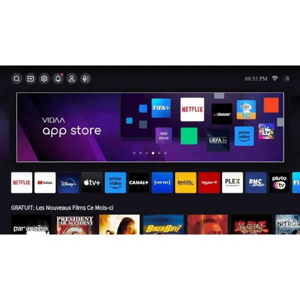 Hisense 58-inch Class 4K UHD Smart TV, VIDAA, 58A6NS; Built-in Wi-Fi, HDR, Dolby Atmos, VIDAA, Bluetooth-Black 2