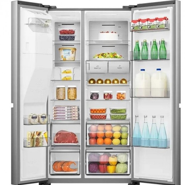 Hisense 720 Liters Side By Side Refrigerator With Ice Dispenser And Water Dispenser, RC-720 3Yrs wrnty 2