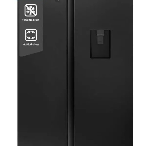 Hisense 750 Liters / 750L Side By Side Nofrost Fridge With Water Dispenser BLACK
