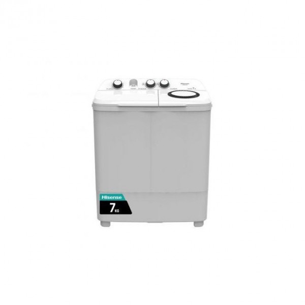Hisense 7Kg Twin Tub Top Load Washing Machine -White
