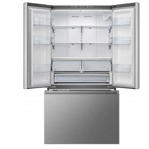 Hisense 820 Litre (RF-82W42WSR) (Net 635L) French Door Refrigerator With Bottom freezer Water Dispenser Sliver 2
