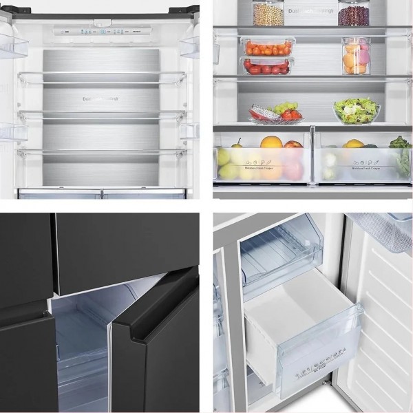 Hisense Hisense 610L Nofrost 4 Door bottom freezer With Water Dispenser BLACK (3YRS WRNTY) 5