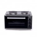 Blueflame 35 Liters Electric Mini Oven With Two Hot Plates / Hobs - Inox 1