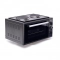 Blueflame 35 Liters Electric Mini Oven With Two Hot Plates / Hobs - Inox 3