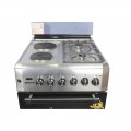 Blueflame 60cm X 60cm Diamond Series Cooker D6022ERF 2 Gas Burners and 2 Electric Plates With Electric Oven - Silver (3YR WRNTY) 3