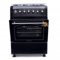 Blueflame Blueflame 60cm X 60cm Rustic Cooker T6031ERF-B 3 Gas Burners And 1 Hot Plate ( Made In Turkey )- Black (3YRS WRNTY) 1