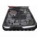 BlueFlame cooker S6031EFRP - B 60x60cm, 3 gas burners and 1electric hot plate with electric oven Black in colour 2