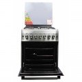 BlueFlame cooker S6031EFRP - L 60x60cm, 3 gas burners and 1electric hot plate with electric oven inox - stainless 3
