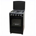 SPARK 50X50cm 3 Gas Burner and 1 Electric Hotplate With Gas Cooker - Black (1YR WRNTY) 1