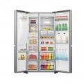Hisense 670L Side By Side Refrigerator PO-670WC, Total No Frost, Water Dispenser, Ice Maker, Ice Cube Dispenser – Silver 2