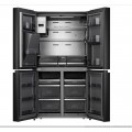 Hisense 680 Liters / 680L Smart Refrigerator Cross Door With Touch Display Screen Water And Ice Dispenser,Metal Cooling, Fridge Mate Black 6