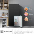 Hisense Hisense 610L Nofrost 4 Door bottom freezer With Water Dispenser BLACK (3YRS WRNTY) 6