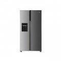 Hisense 750 Liters / 750L Side By Side Nofrost Fridge With Water Dispenser Inox 1